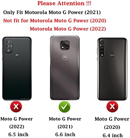 M Maikezi para moto G Power 2021 Caixa, Motorola G Power 2021 Caixa, com protetor de tela HD, TPU Soft Slim Fashion Fashion