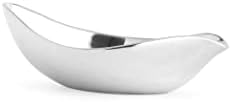 NAMBE ERgo Bowl | Mede 11 polegadas | Feito de liga de metal nambe | Freezer e forno seguro | Servindo tigela para lanches, molhos ou acompanhamentos | Desenhado por Keeley Trae