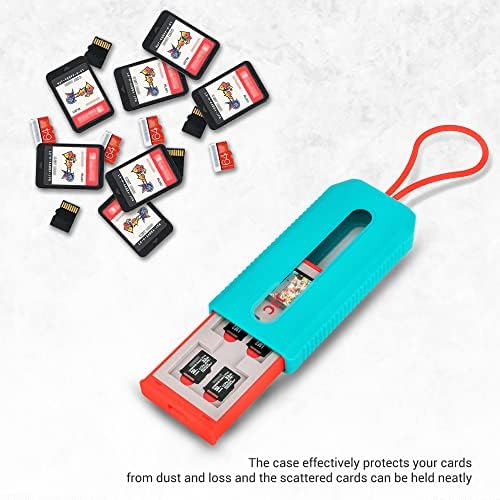 Switch Card Case para 6 jogos Nintendo e 12 Micro SD Cards, Switch Holder Storage para Nintendo Switch ou PS Vita,