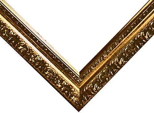 NEUMANN BILDERRAHMEN BAROQUE Frame 10942, Oro Gold Decorated, Série 991, quadro vazio, 70x100 cm
