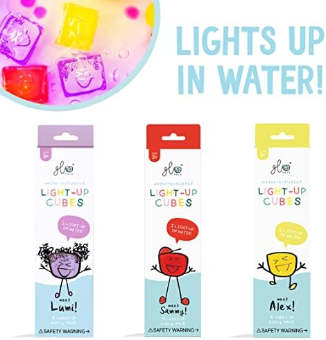 Pacote de cubos de iluminação ativado por água para PALs para jogo sensorial