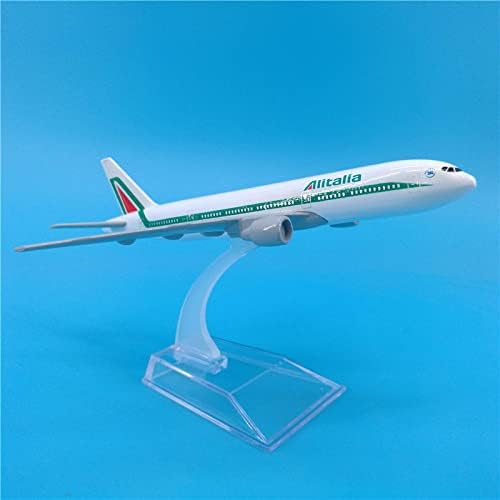 Csyanxing Alitalia 777 Plano Modelo 1: 400 Modelos de Avião de Simulação de Liga para Presente de Coleção Com o Stand Display