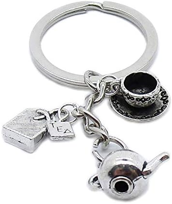 5 peças Keychain Keyring Jewellery Cabola os fornecedores de encantos JT3P2V Kettle Kettle Bel