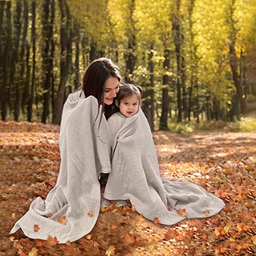 Lulu Moon Muslin Cobertors para adultos 55 ”x75” - Crianças de sofá crianças cobertor para meninos - colcha de musselina