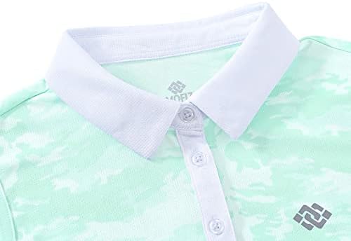 Mofiz Sleeveless Golf Polo Camisetas para Mulheres Rápida Deca Deca Decada UPF mais de 50 tampas esportivas esportivas para tênis casual