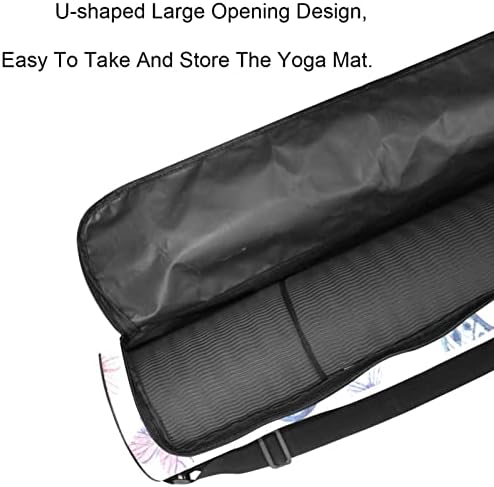 Laiyuhua Yoga Mat Bag, bolsa de ginástica de ioga com zíperas duplas para mulheres e homens-zíperes suaves, abertura grande em forma