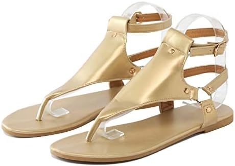 Usyfakgh feminino de pé aberto de alparsnete sandálias elásticas sandálias de cinta de sola grossa respirável sandálias de lazer