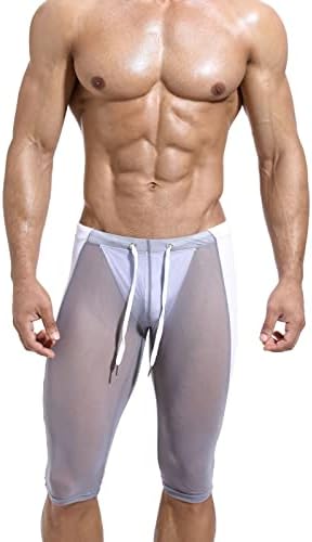 Miashui calças elásticas de fundo elástico malha respirável fitness sreining calça apertada calça de ciclismo alto homem