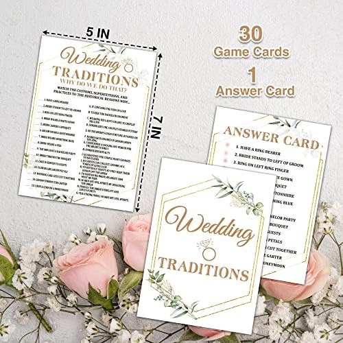 Jogos de chuveiro de noiva, jogos de chuveiro de casamento de eucalipto, jogos de casamento de vegetação, tradições de casamento no jogo de chuveiro de noiva, decorações de chuveiro de noiva, jogos de festa de noivado, conjunto de 30 cartas de jogo - A01