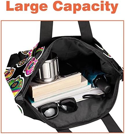 Laptop de viagem Bag para mulheres, sacola de trabalho de fast -food de desenho animado com bolsa de lancheira bolsa de bolsa