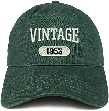 Trendy Apparel Shop Vintage 1953 Bordado 70º aniversário de algodão de algodão relaxado