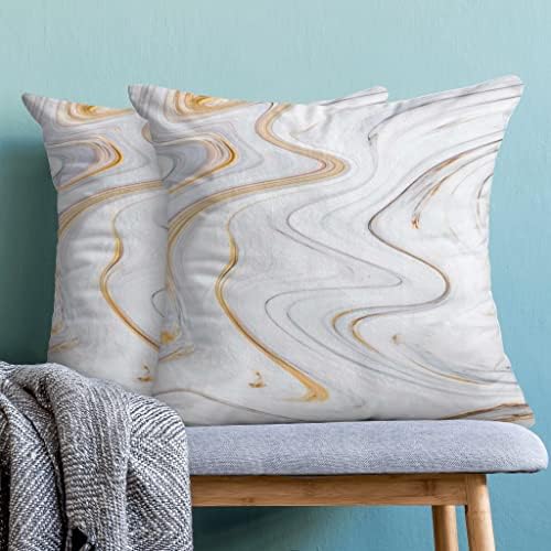 Arlth textura de mármore textura decorativa Capas de travesseiros de luxo de luxo tinta fluida tinta de veludo macio Caso de almofada