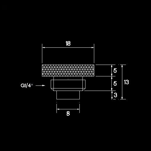 Sensor de temperatura ZCZQC G1/4 Pare de encaixar preto fosco para o sistema de refrigeração de água de computador 30 cm de cabo