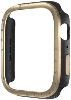 Casetify Impact Watch Caso [moldura de alumínio escovado] Compatível com a série Apple Watch 7-8 - 41mm - Black