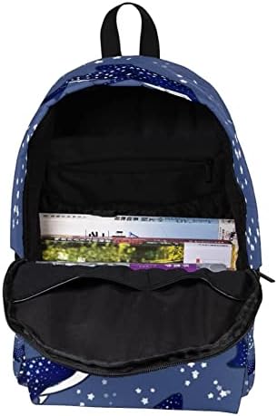 VBFOFBV Backpack de laptop casual leve para homens e mulheres, Oceano Azul da Marinha de Baleia