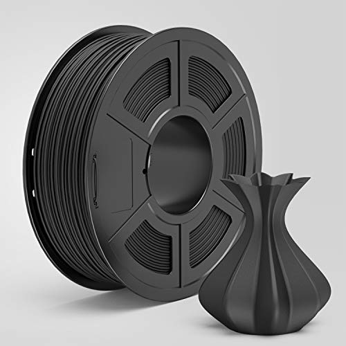 TECBEARS FIBRO DE FIBRA DE CARBONO PLA 3D Filamento de 1,75 mm preto de carbono, precisão dimensional +/- 0,02 mm,