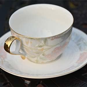 Pacote de chá de porcelana Taimei Teatime com copo e conjunto de pires combinando