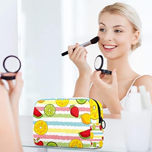 Tbouobt Sacos cosméticos para mulheres, Bolsa de maquiagem Acessórios de bolsas de higiene pessoal de viagem Organizador, desenho