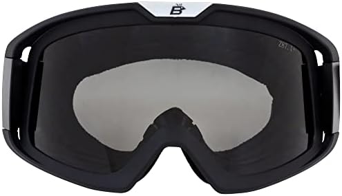 Birdz Pelican Black Fagover ATV acolchoado motocicleta Riding sobre os óculos Lens de fumaça de óculos