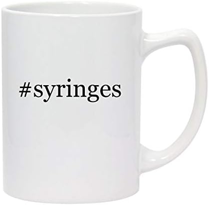 Produtos Molandra #Sysinges - 14oz Hashtag White Ceramic Statesman Caneca de café