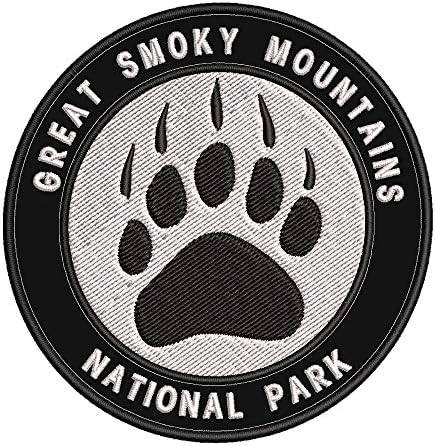 Great Smoky Mountains National Park National Bear Garra Bordada Patch Premium Diy Ferro-On ou Sew-On Decorativo emblema