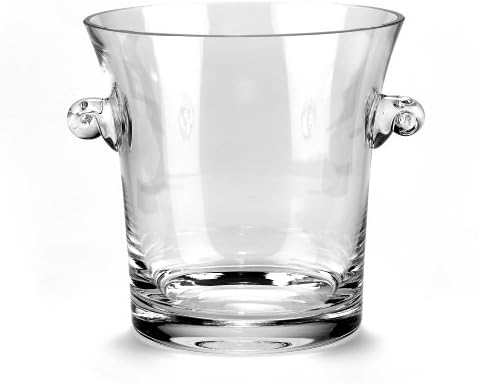 O balde de vinho e chiller de champanhe de “The Manhattan” - cristal sem chumbo elegantemente artesanal com alças - cristal