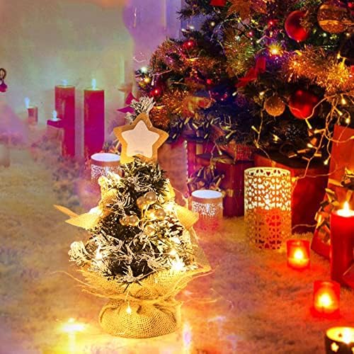 30 cm de decoração de árvore de natal de 30 cm Decoração de festa em casa mesa LED Mini Árvore de Natal de Natal Decoração brilhante estátua de elefante ao ar livre