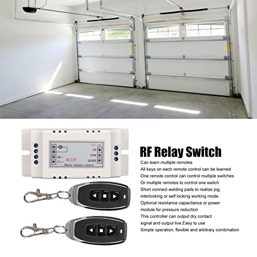 Chave de controle remoto de relé 10A 10A, interruptor de função de travamento sem fio de controle remoto de 433MHz, equipamento