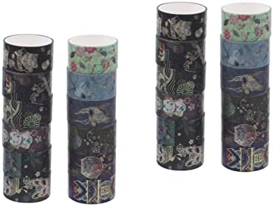 Coheali 24 rolos fita washi decoração japonesa fitas decorativas papel japonês lembrança delicada