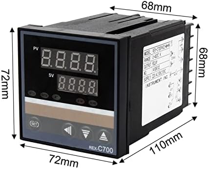 LMDV PID RKC Controlador de temperatura industrial Inteligente Digital 220V Rex-C100-C400-C700-C900 Termostato SSR Saída