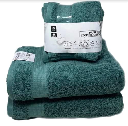 Hiddrocotton puramente indulgente | Inclui: 2 toalhas de banho de luxo, 2 toalhas de mão e 2 panos | Qualidade, conjunto de toalhas ultra macias | Conjunto de 6 peças