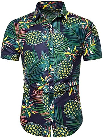 T-shirt de moda de rastreamento de homens shorts curtos de verão lazer havaiano conjunto de mangas masculinas Men Suits &