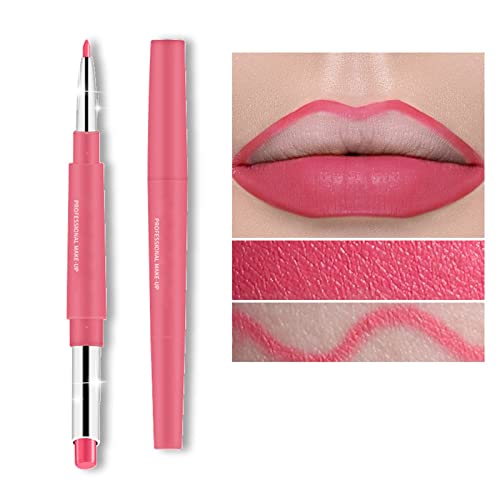 Lip Bandage Lip Liner e Lipstick Conjunto Chestnut Nude Red Matt Matt Mat Mat Bipstick 24H e com maquiagem de lábios para