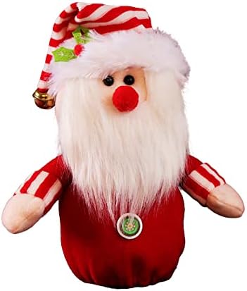 Enfeites de natal saco de doces de doce bolsa de presente velho boneco de neve, corça de neve véspera na véspera de natal árvore de decoração de decoração para mulheres curtas