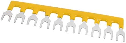 X-Dree 10pcs 600V 10A 5mm Pitch 10 Posição PCB Terminal Strip Barreira Amarelo (10pcs 600-V 10A 5mm Pitch 10 Posição PCB Terminal