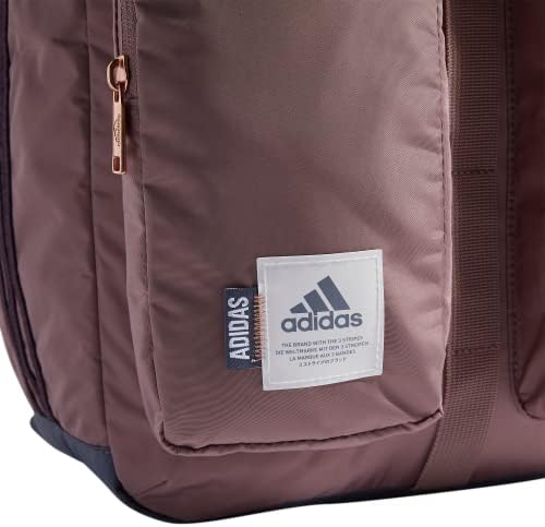 Adidas icônica mochila de 3 listras, óxido maravilha roxo/tranquilo roxo carmesim, tamanho único