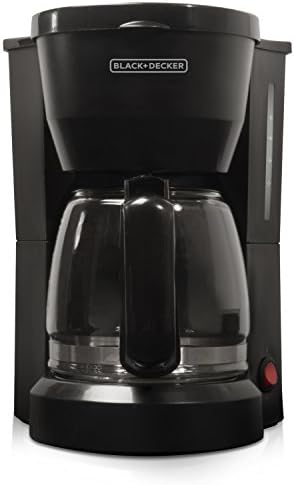 Black+Decker 5-Cup Coffeemaker, Black, DCM600B