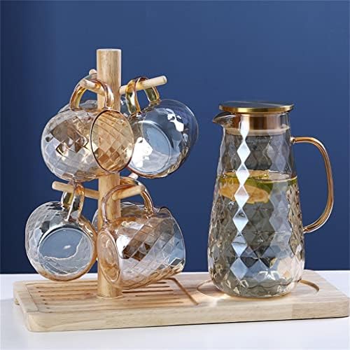 Wdbby espessado vidro de água fria garrafa de champanhe jarro de grande capacidade Jug Jug Jarne Jarne Jarne Dispensador