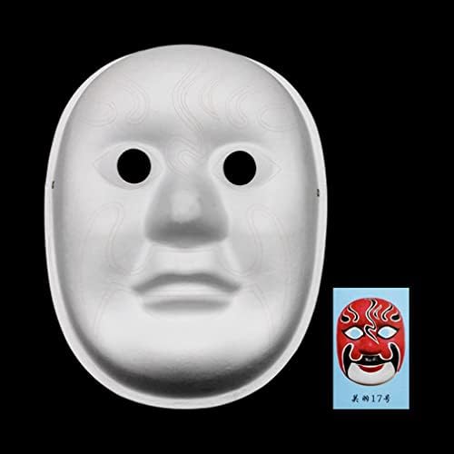 Nunubee máscara branca chinesa Pequim máscara máscara de pintura em branco Diy Arte de máscaras para Halloween Festival