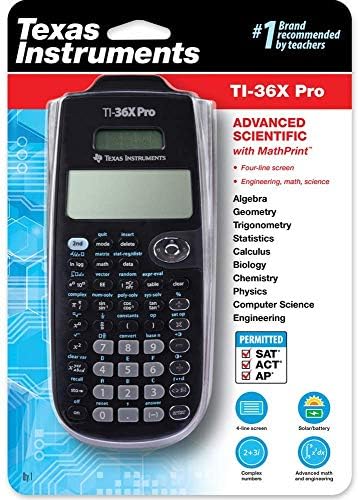 Calculadora científica-Ti-36x Pro-16-Digit LCD / 6 pacote