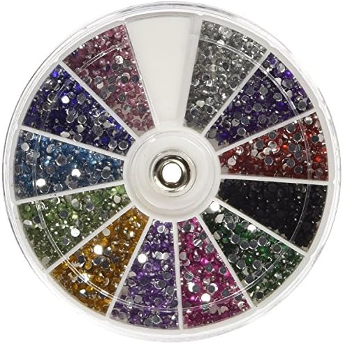 Cjeslna strassonas 2400 peças 12 colorido nail artilart Manicure Wheels