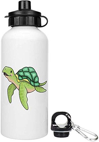 Azeeda 600ml 'Tartaruga marinha' garrafa de água/bebida reutilizável