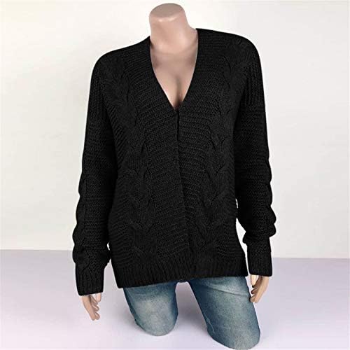 Jaqueta Ndvyxx Casaco de Shacket Cardigan Cardigan Sweaters for Women Trench Casacats for Women Cardigan Sweaters for