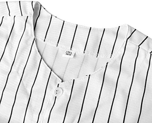 Ayoubaus Youth Blank Baseball Jersey, camisas de manga curta de menina Criança Jersey esportiva