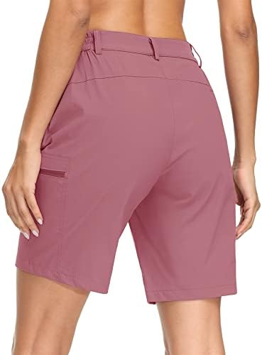 Shorts de caminhada de magcomsen para mulheres shorts de carga rápida seca