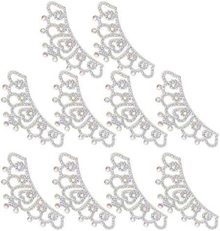 Patch de coroa de strass de cristal de costas planas, para sapatos de festas de casamento roupas de jóias artesanais Diy Acessórios para cabelos