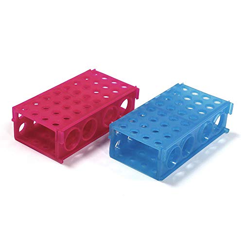 Ulab plástico de plástico multiuso conjunto de tubo de centrífuga de 3 vias, 2 cores azul vermelho, material pp, adequado para