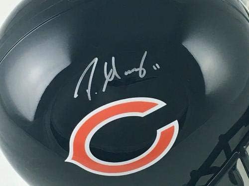 Darnell Mooney Chicago Bears assinou a réplica de tamanho total autografado JSA COA - Capacetes da faculdade autografados