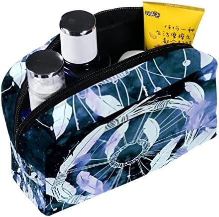 Bolsa de maquiagem de viagem, bolsa de cosmética Caso organizador, para mulheres de produtos de higiene pessoal, pincéis,