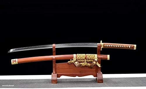 Faca Glw Clay japonesa temperada T10 Aço samurai espada? Katana+Wakizashi? Defina lâmina afiada